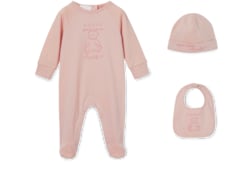 Ensemble cadeau trois-pièces en coton pour bébé