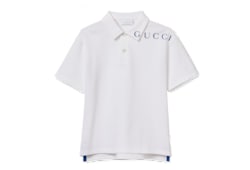 Children's cotton polo shirt with print