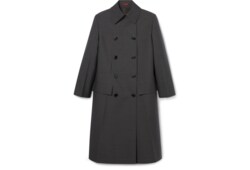 Manteau à double boutonnage en laine