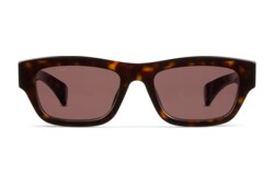 Low nose bridge fit rectangular sunglasses