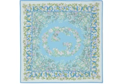 Printed silk twill carré