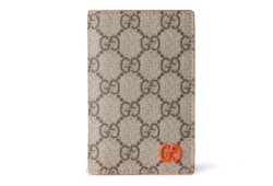 Tarjetero con GG e interior naranja grande