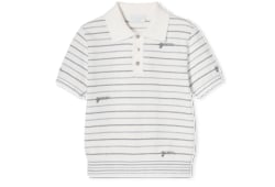 Polo infantil de algodón a rayas