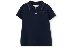 Robe polo pour bébé en coton avec broderie