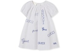 Baby embroidered muslin dress