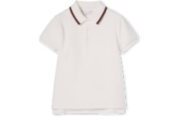 Polo pour enfant en coton avec bande Web