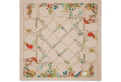 Printed silk twill carré