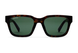 Low nose bridge fit rectangular sunglasses