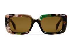 Rectangular frame sunglasses