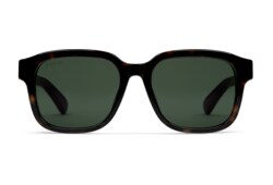 Low nose bridge fit square sunglasses