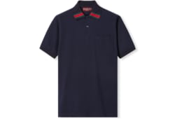 Poloshirt aus Baumwolle mit Web