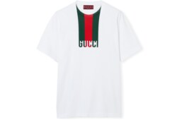 Camiseta de punto de algodón con estampado