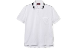 Polo in nylon e cotone GG
