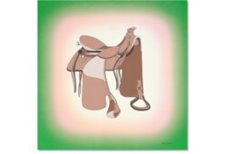 Carré in seta con stampa del progetto 90 x 90