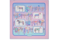 Carré in seta con stampa del progetto 90 x 90