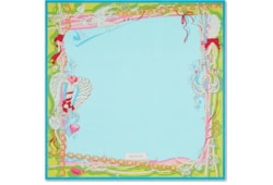 Pañuelo cuadrado seda motivo proyecto 90 x 90