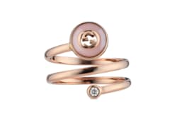 Gucci Interlocking 18k spiral ring