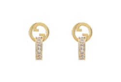 Orecchini Gucci Blondie intrecciati con cristalli