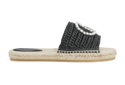 Women's espadrille with crystal Interlocking G