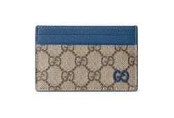 GG Kartenetui mit blauem Besatz