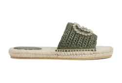 Women's espadrille with crystal Interlocking G