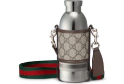 Flasche aus Stahl mit Stoff-Halterung