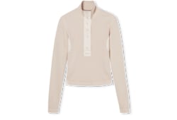 Cotton rib long-sleeve T-shirt