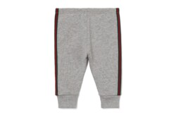 Pantalone neonato in jersey di cotone con Web