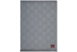 GG wool silk jacquard blanket