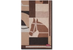 Wool and cashmere jacquard blanket