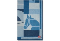 Wool and cashmere jacquard blanket