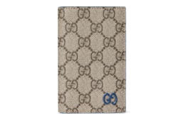 Blue interior GG long card case