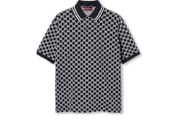 Poloshirt aus Baumwoll-Piqué mit GG Jacquard