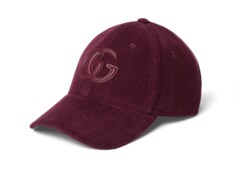 Velvet baseball hat with embroidery