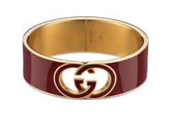Gucci Interlocking Armspange mit Emaille