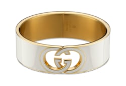 Gucci Interlocking Armspange mit Emaille