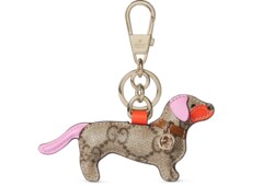 Dog-shaped bag charm
