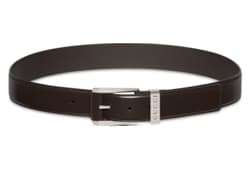 Belt with squared buckle