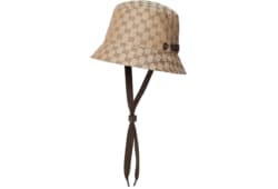 GG canvas bucket hat with tie
