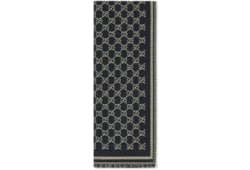 GG wool jacquard scarf