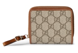GG Emblem Mini-Brieftasche mit Reißverschluss