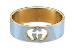 Gucci Interlocking enamel cuff bracelet