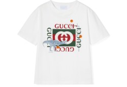 T-shirt bambino in cotone con stampa