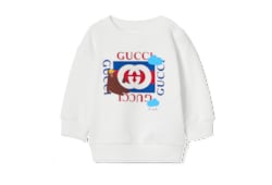 Baby cotton sweatshirt with print
