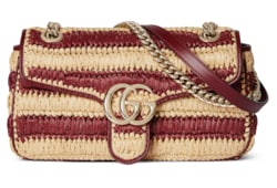 GG Marmont woven medium shoulder bag