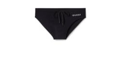 Elastane swim briefs with print