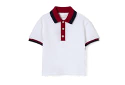 Baby-Poloshirt aus Baumwolle mit Web