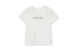 Baby-T-Shirt aus Baumwolle mit Stickerei