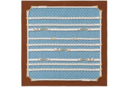 Carré in twill di seta stampato