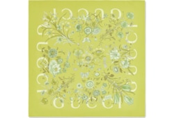 Pañuelo cuadrado sarga seda estampado Flora